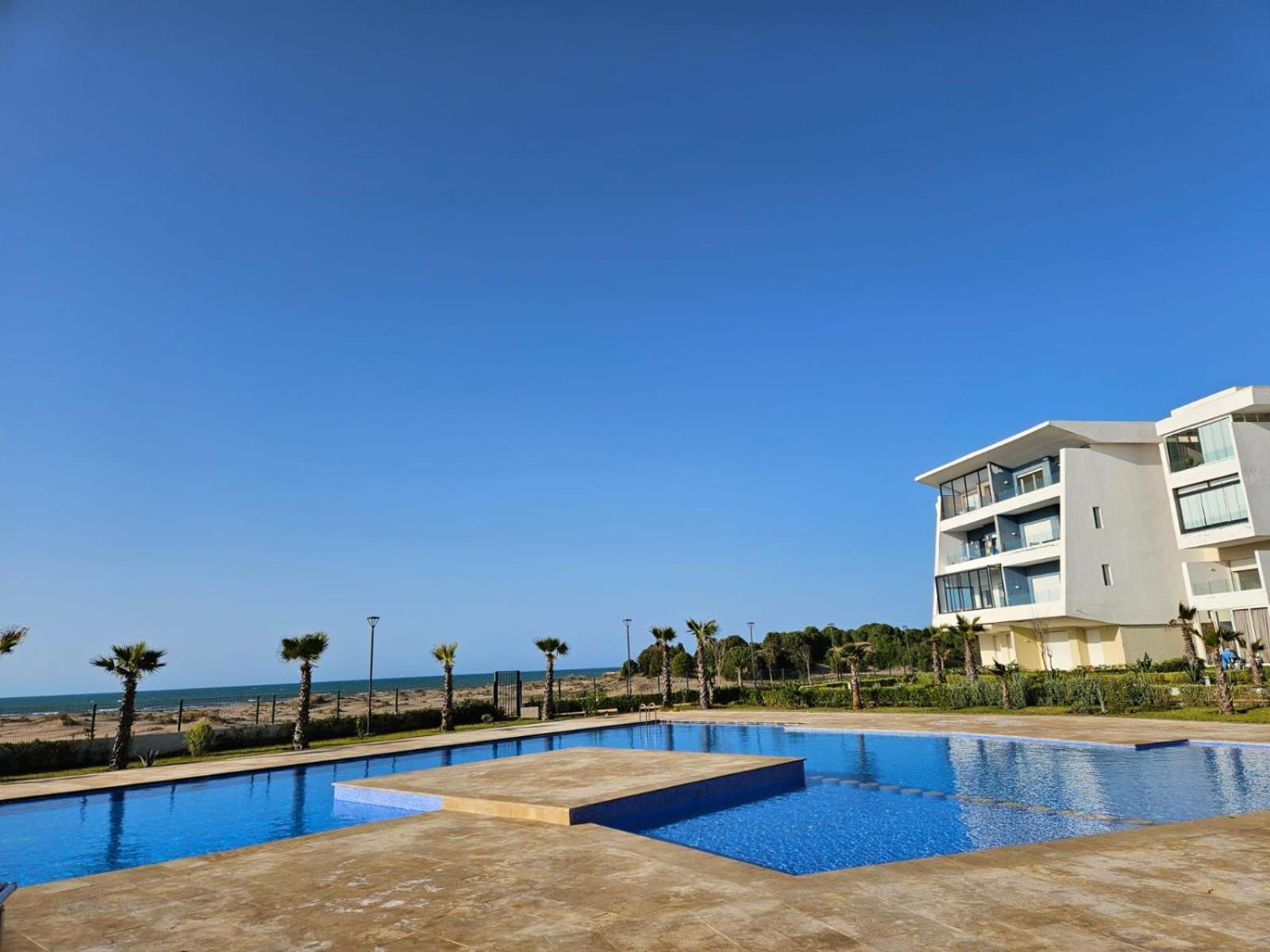 Sidi Rahal Blue View, Beachfront Wide Seaview With Pool Exteriör bild